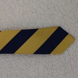 Tommy Hilfiger Navy/Gold Silk University Stripe Tie